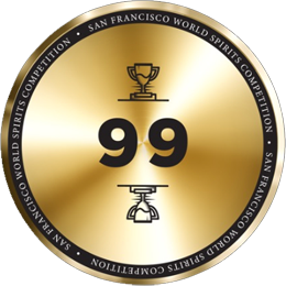 99-point score medal, 2026 San Francisco World Spirits Competition